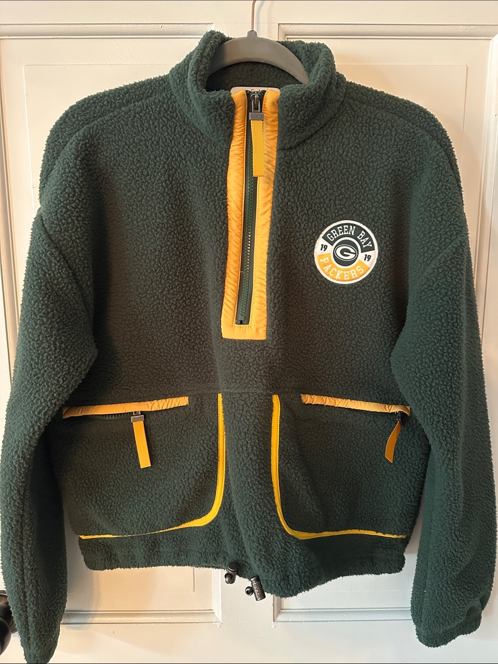 Green Bay Packers sherpa quarter zip